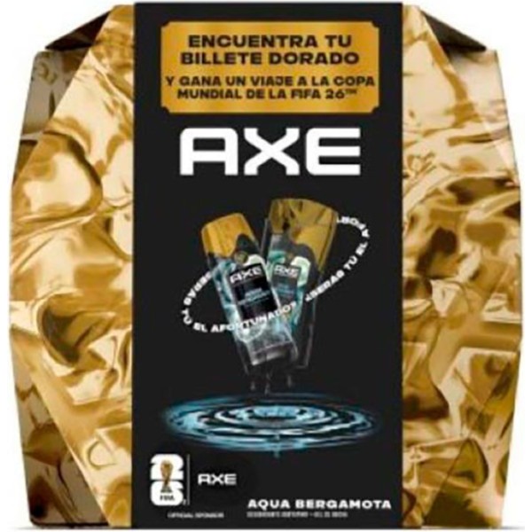 Estuche dorado aqua bergamota, desodorante spray 150 ml + gel de ducha 225 ml